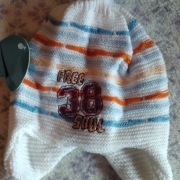 Czapka niemowleca nowa chlopieca gruba zimowa pols