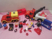 SIMBA zestaw części straż pożarna techniczna laweta dźwig figurki inne