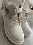 Buty dziewczęce River Island botki kremowe  rozm.30.5  