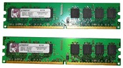 Pamięć DDR2 2GB 667MHz PC5300 Kingston 2x1GB Dual