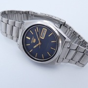 Granatowe SEIKO Mikro-kratka_ AUTOMATIC _Vintage 1990r