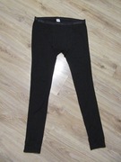 MAN UNDERWEAR męskie czarne getry kalesony 100% wełna _ 3XL/4XL