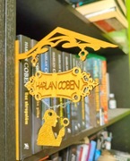 Drewniana tabliczka na książki lub półkę z personalizacją