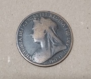 Moneta One Penny z 1897 roku