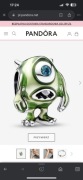 Charms typu Pandora Mike Wazowski srebro 925