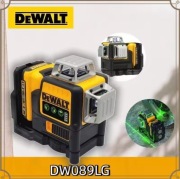Laser krzyżowy z oznaczeniem DeWalt DW089LG 3x360° 12V poziom/pion Zestaw
