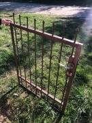 Furtka metalowa 119x92 cm z zamkiem - solidna, ciężka