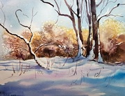 Pejzaż zimowy - Zimowe drzewa