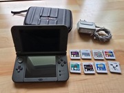 Zestaw Nintendo NEW 3DS XL IPS . Etui. Ładowarka. 8 gier. Świetny stan.