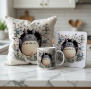 Moj Sasiad Totoro Studio Ghibli prezent manga anime zestaw kubek poduszka 