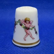 Naparstek Kolekcjonerski Porcelanowy Royal Worcester - Strzała Amora 