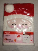 Pluszowy zeszyt A5 w kratkę Kids Kayet notebook fluffy Święty Mikołaj