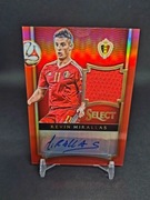 Kevin Mirallas 33/49 karta Panini Select Soccer 2015/16 Koszulka Autograf