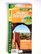 Okolice Warszawy laminowana mapa