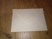 Koperta na listy biała papierowa czysta PRL Vintage nieużywana 1 szt