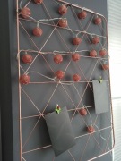 ZESTAW MIEDZIANY/RÓŻOWE ZŁOTO: ORGANIZER + KUWETA NA DOKUMENTY+ KULE LED