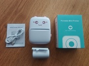 Mini drukarka termiczna Bluetooth Różowa + rolka GRATIS