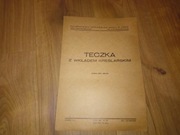 Teczka z wkładem kreślarskim 10 arkuszy kartek format C4 kompletna PRL