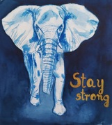 Obraz akwarelowy Stary strong