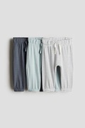 Spodnie niemowlęce H&M 56 3 pack bawełna 