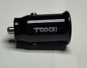 Ładowarka slim do auta TOOCKI 45W czarny, USB A, USB C, QC4.0, QC3.0, PD3.0