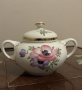 Royal Copenhagen Balmoral cukiernica porcelana vintage złocenia
