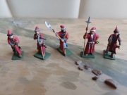 rosyjscy strzelcy, pomalowani, 5 szt, 1/72