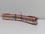 Model kartonowy zabawka miejski autobus tramwaj BOMBARDIER NGT6 ZKM Gdańsk