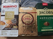 Zestaw 3 kawy Kimbo lavazza oro Jacobs kronung 