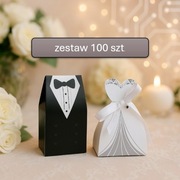 Pudełeczka weselne - Pani i Pan Młody (100 szt.)