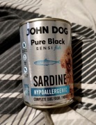 John Dog Pure Black SARDINE – sardynka – karma mokra dla psa 400 g