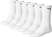 Puma długie skarpety sportowe białe 35-38 6 pack