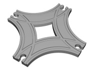 Tor tory IKEA LIDL BRIO drewniane - łącznik zamiennik skrzyżowanie rozjazd