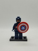 Minifigurka Kapitan Ameryka zwykły z świata Marvel Kompatybilna z LEGO