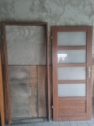 Drzwi + ościeżnica + klamki 80x200 lewe