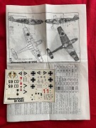 Kalkomania Messerschmitt Bf-109 E skala 1:48