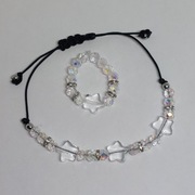 Zestaw bransoletka i pierścionek gwiazdki ręcznie robione