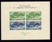 POLSKA 1938 - Blok 5 A* czysty, Wystawa filatelistyczna w Warszawie