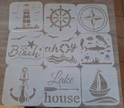 Nowy zestaw szablony do malowania rysowania 9 sztuk