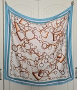 Piękna duża chusta apaszka wiosenna wiosna lato