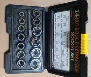 Zestaw nasadek udarowych do usuwania śrub i nakrętek, 14 elementów