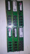 Mix pamięci RAM 2GB DDR2 PC2-6400 800MHz komplet 6 sztuk