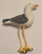 Magnes na lodówkę ceramiczny Mewa Albatros BÜSUM Morze Północne Niemcy(2K).