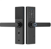 Inteligentny Zamek do drzwi X1-Black -na kartę pin lub odcisk palca 