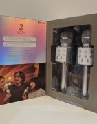 Zestaw dp karaoke mikrofony do śpiewania BLUETOOTH w opakowaniu