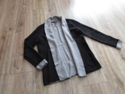 żakiet marynarka narzutka swetr czarno szary Primark rozm 40 L