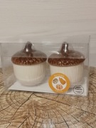 Ceramiczne pojemniczki na przyprawy 