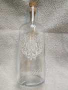 Szklana butelka dekoracyjna