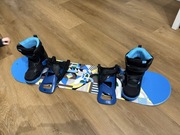 Zestaw snowboard , deska 100cm, wiązania, buty