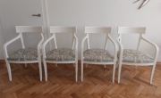 Krzesła drewniane białe / ecru (cena za 1 krzesło)